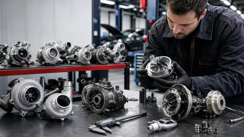 Lara turbo servisinde turbo ünitesi teknik kontrolü